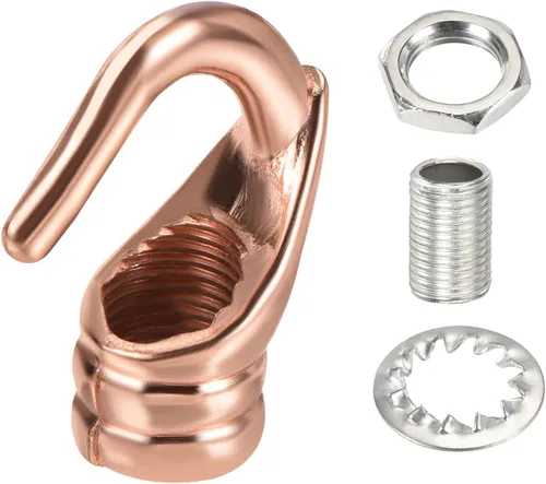 Miniatura 6 de YOKIVE 2 ganchos de techo de aleación M10, colgador de accesorios colgantes galvanizados Lámpara de araña colgante, ideal para el hogar