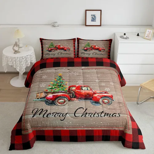 Miniatura 25 de Erosebridal Juego de ropa de cama Kawaii de muñeco de nieve tamaño individual para niños y niñas, juego de ropa de cama de feliz año nuevo, edredón
