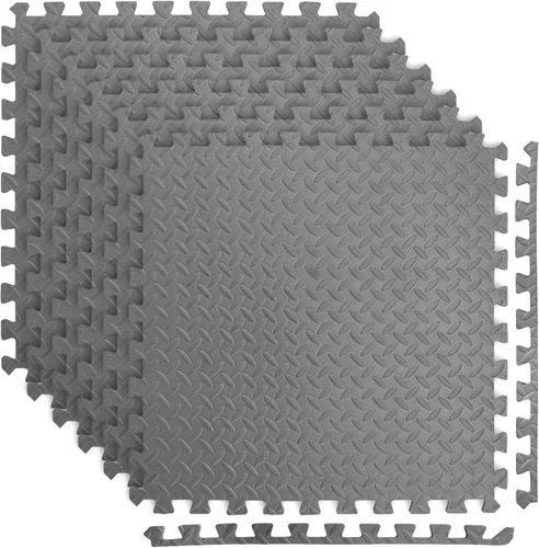 Miniatura 12 de Art3d Eva Puzzle - Alfombrillas de ejercicio de espuma de 24 x 24 x 1/2 pulgadas de grosor para gimnasios, pisos, entrenamiento, equipos