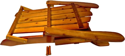 Miniatura 7 de Folding Adirondack Chair – Outdoor Chairs for Patio, Garden, Fire Pit 250 LBS Capacity, Solid Hardwood, Wide Armrests