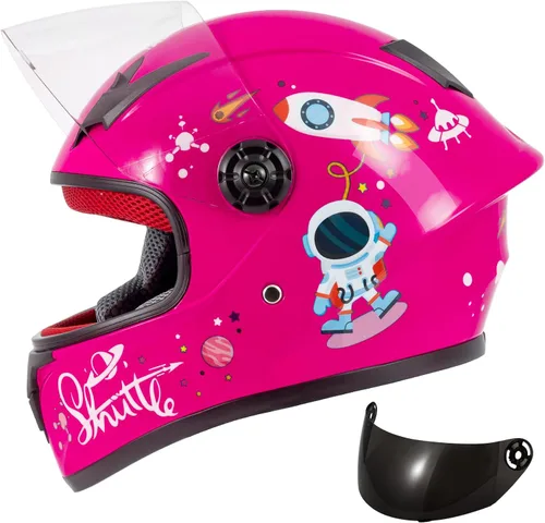 Casco de motocicleta para niños, casco de cara completa para jóvenes, casco ligero aprobado por DOT para motocross, ATV, todoterreno, cascos para