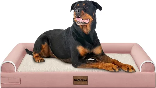 Miniatura 49 de Cama ortopédica lavable para perros medianos y grandes: cama con cojines de apoyo para perros medianos y grandes, cama impermeable de espuma tipo