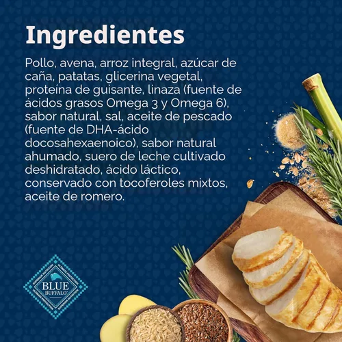 Miniatura 5 de Blue Buffalo Bits Golosinas suaves para entrenamiento para perros, hechas con ingredientes naturales y mejoradas con DHA, receta de pollo, bolsa