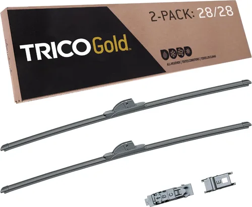 Miniatura 41 de TRICO Gold 21" + 19" Juego de 2 limpiaparabrisas de repuesto automotriz de primera calidad, limpiaparabrisas de haz para lado del pasajero