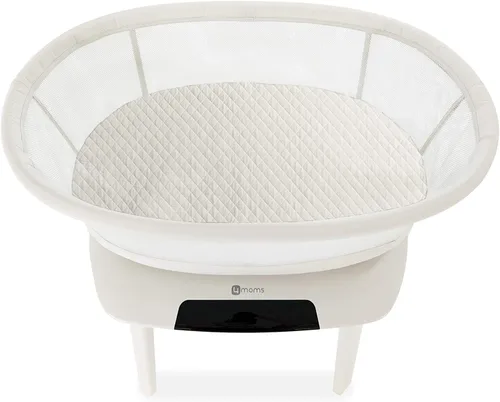 Miniatura 2 de 4moms mamaRoo - Funda impermeable para colchón de cuna, color blanco