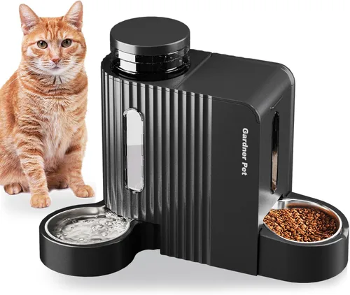 Miniatura 12 de Gardner Pet - Comedero automático por gravedad para mascotas, 0.8 galones*2 Juego de comedero y dispensador de agua para perros 100% libre de BPA