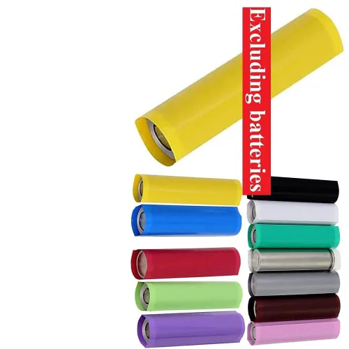 Miniatura 8 de Othmro Kit de tubos termorretráctiles de batería de 3.28 pies, tubo termorretráctil de PVC de aislamiento de ancho de 3.35 pulgadas, tubo de Azul