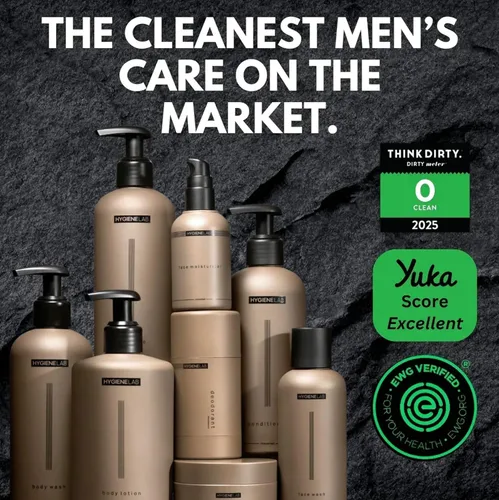 Miniatura 6 de HygieneLab Desodorante para hombre, sin aluminio, verificado por EWG, no tóxico, alimentado por aceites esenciales, protección contra olores