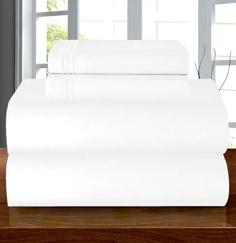 Miniatura 13 de Elegant Comfort - Juego de sábanas de 4 piezas de microfibra, 1500 hilos, sin arrugas, sábana bajera elástica, esquinas tipo bolsillos profundos