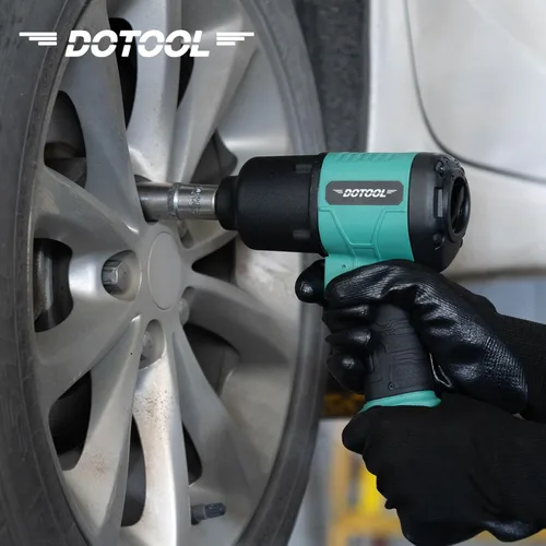 Miniatura 2 de Dotool Llave de impacto neumática de 1/2 pulgada, unidad cuadrada, resistente, 880 ft-lbs, salida de par de aflojamiento máximo, llave de impacto