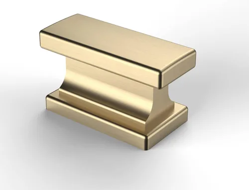 Asidrama Paquete de 6 perillas de latón cepillado para gabinetes de cocina, cajones de gabinete, perillas de zinc para cajones de tocador