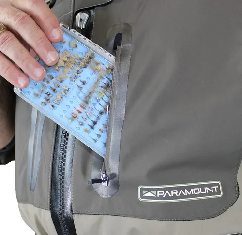 Miniatura 5 de Paramount Outdoors Deep Eddy - Vadeador de pesca transpirable con cremallera y calcetines de pecho