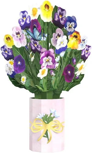 Miniatura 8 de Lovepop Ramo de flores de Susan de ojos negros – Ramo de flores de papel amarillo 3D para ella, amiga, mamá, compañera de trabajo