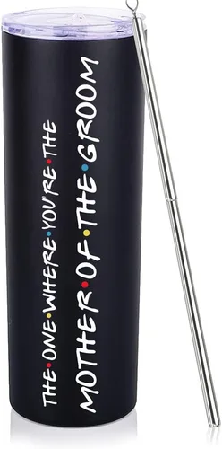 Miniatura 9 de Gift for Bonus Daughter or Daughter In Law, 20 oz Skinny Tumbler for her, Happy Birthday Day Presents from Bonus Mom or Bonus Dad Cup with Lid Straw