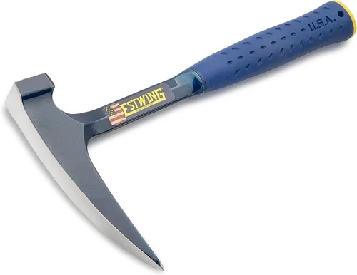 Miniatura 2 de ESTWING Rock Pick - Martillo de geología fabricado en Estados Unidos de 24 onzas con punta puntiaguda y agarre de reducción de golpes, E6-24PC