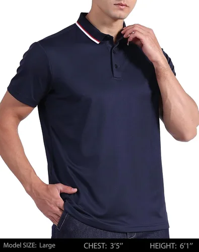 Miniatura 2 de Paquete de 5 camisas polo para hombre, secado rápido, manga corta, camisa de golf, piqué, jersey de ajuste regular