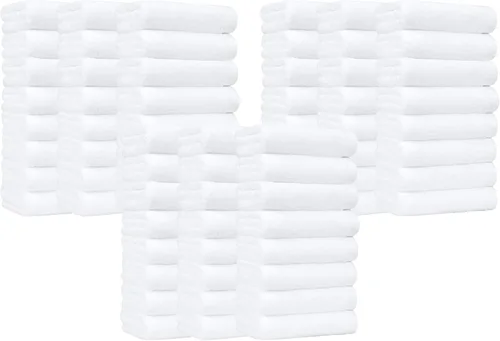 Miniatura 13 de Amazon Basics Toallas de mano de algodón suave y grueso, 16 x 26 pulgadas, color blanco, paquete de 24