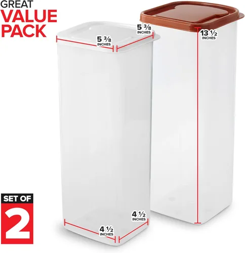 Miniatura 2 de Stock Your Home Recipiente para pan (paquete de 2) para pan, contenedor de almacenamiento de pan fresco, protector de pan transparente, soporte