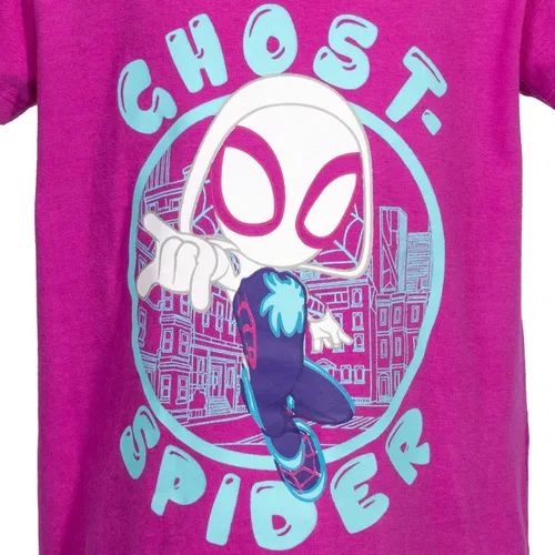 Miniatura 7 de Marvel Spidey and His Amazing Friends - Paquete de 2 camisetas para niñas pequeñas