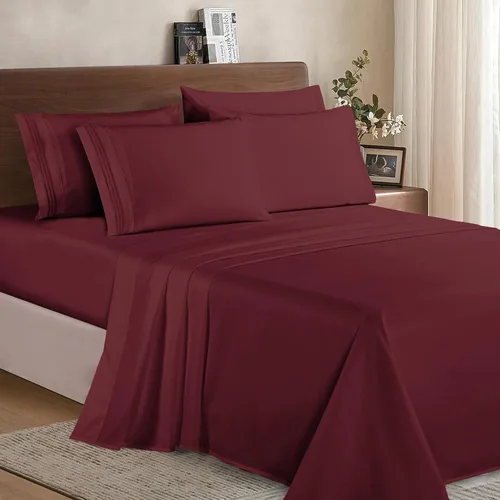 Miniatura 2 de Elegant Comfort Lujoso juego de ropa de cama de microfibra suave de calidad prémium 1500 hoteleras, resistente a las arrugas y a la decoloración