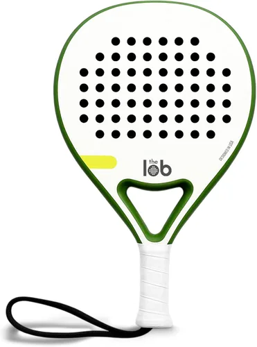 Pala de pádel de fibra de carbono 3K de forma redonda para hombres y mujeres - Potencia y control de precisión, durabilidad, personalizable Verde