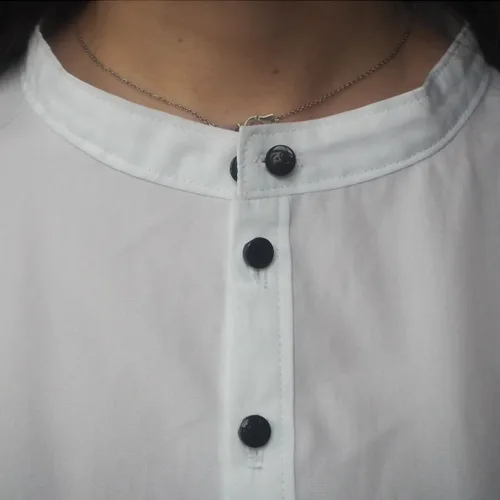 Miniatura 7 de Extensor elástico de cuello de camisa, paquete de 5 extensores de cuello para camisa de vestir, extensor de botón no metálico para camisas