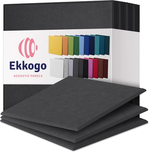 Miniatura 24 de Paneles insonorizantes de alta densidad para pared, forma hexagonal, paquete de 12 unidades de 14" x 12.1" x 0.4", color azul mezclilla Azul denim