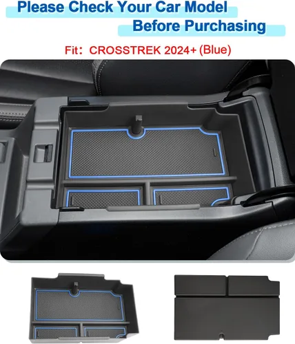 Miniatura 2 de 2024 2025 2026 Organizador de Consola Central para Subaru Crosstrek (Base/Premium/Sport/Limited/Wilderness), Bandeja de Consola para Subaru Azul