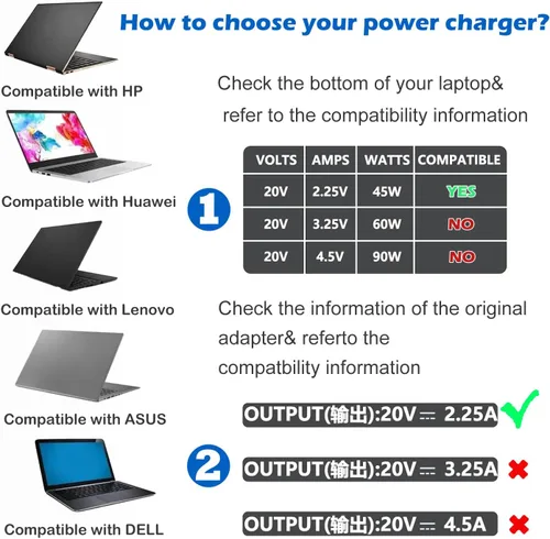 Miniatura 6 de Reemplazo del cargador para laptop de 65 W para HP