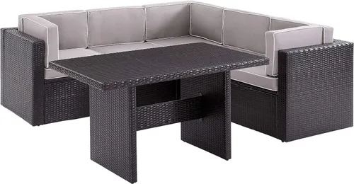 Miniatura 11 de Crosley Furniture Palm Harbor - Silla seccional para exteriores sin brazos, sillas de mimbre para patio, porche, terraza, patio trasero
