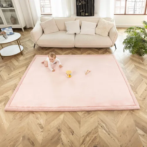 Miniatura 2 de Hakuna Matte - Alfombra de terciopelo coral elegante para bebé con espuma viscoelástica de alta densidad y 1 pulgada de grosor, antideslizante,