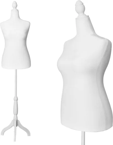 Miniatura 12 de Maniquí de costura apto para alfileres, para vestido de mujer, con base de trípode
