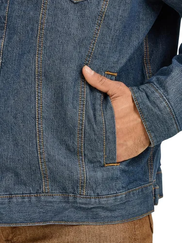 Miniatura 4 de Wrangler mens Cowboy Cut Western Lined Denim Jacket