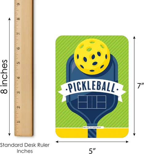 Miniatura 5 de Big Dot of Happiness Let's Rally - Pickleball - Tarjetas de bingo y marcadores - Juego de bingo para fiesta de cumpleaños o jubilación - Juego de 18