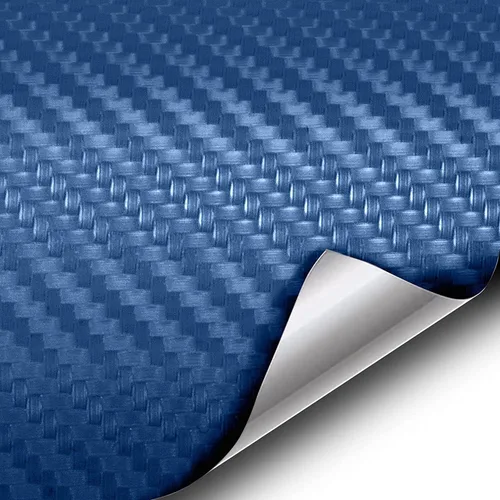 VVIVID XPO Rollo para envolver de vinilo de fibra de carbono, color azul marino con tecnología de liberación de aire, Azul