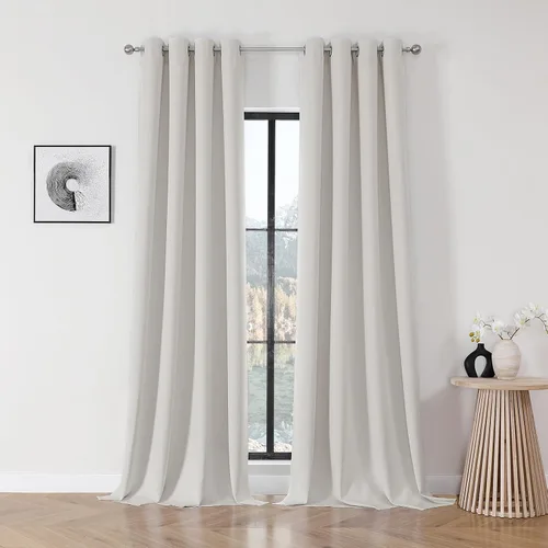 Miniatura 41 de Joydeco Cortinas opacas para dormitorio de 72 pulgadas de largo, 2 paneles de cortinas con aislamiento térmico para oscurecer la habitación