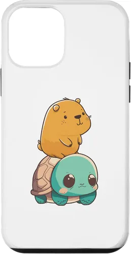 Miniatura 12 de Funda para iPhone 15 con diseño de tortuga y conejillo de indias para hombres, mujeres y niños