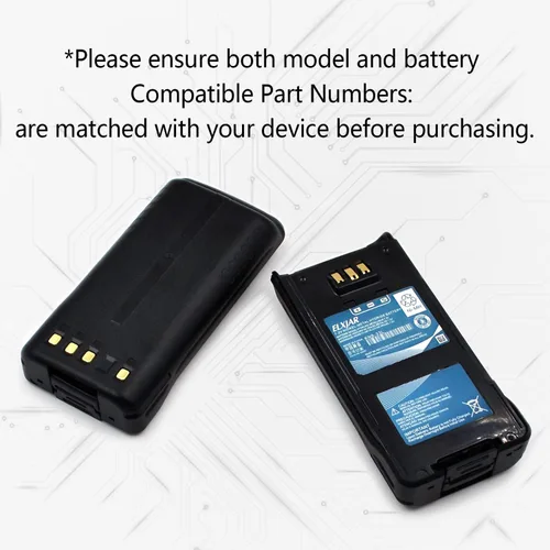 Miniatura 3 de Paquete de 2 baterías de repuesto Ni-MH de 7.2 V 1800 mAh para Kenwood TK-2180 TK-3180 TK-5210 TK-5310 TK-5410 NX-410 NX-411 KNB-33L KNB-33Li