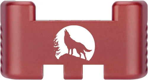 Miniatura 111 de NDZ Performance Placa trasera de aluminio con asistencia deslizante para Glock 1-5 Glock 17 19 19 19 x 22 23 24 26 27 31 32 33 34 35 45 47 49, Rojo