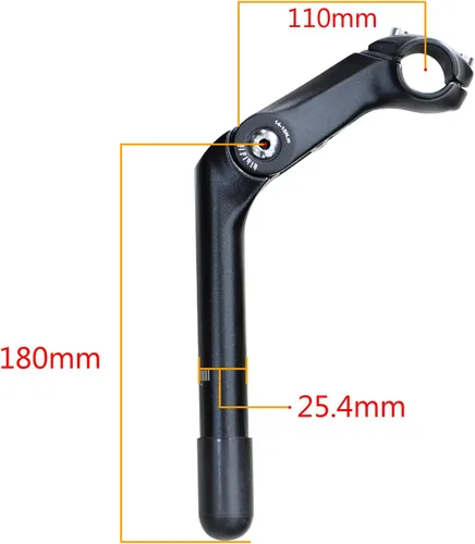 Miniatura 8 de Tenedor de suspensión rojo para bicicleta con auriculares de 1-1/8 pulgadas, vástago ajustable de 1.000 x 4.331 in y manillar elevador plateado
