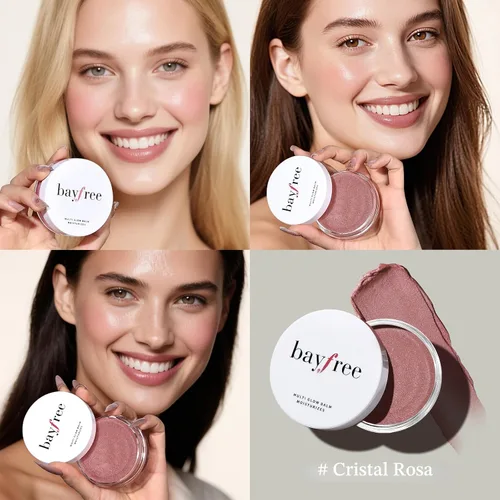 Miniatura 2 de bayfree Bálsamo Multi Glow, rubor en crema para mejillas, maquillaje facial con bálsamo de rubor, acabado radiante, color hidratante, cremoso, Rose