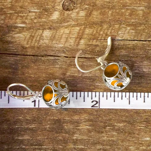 Miniatura 40 de Bottled Up Designs Aretes de encaje vintage hechos a mano, plata esterlina, ecológicos, fabricados en Estados Unidos, regalos de cumpleaños, día