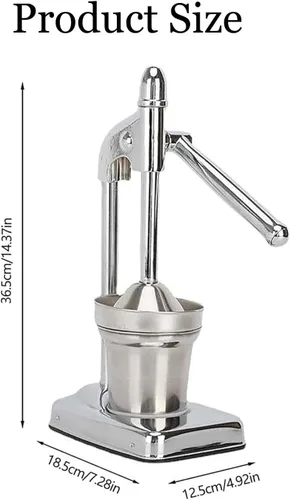 Miniatura 3 de Exprimidor de hierro fundido eficaz, exprimidor manual resistente de hierro fundido, exprimidor de limón de acero inoxidable para el hogar