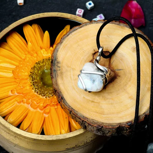 Miniatura 6 de PYOR Collar con colgante curativo de Reiki de cristal, gemas de buena suerte, prosperidad, riqueza, piedras preciosas naturales, collares de buena