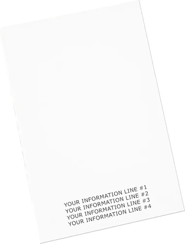 Miniatura 13 de Debra Dale Designs - Bloc de notas blanco de 5 × 7 – 13 blocs de notas sin rayas con respaldo de aglomerado – Bloc de notas duradero para el trabajo