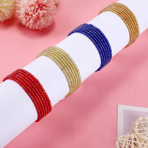 Miniatura 11 de 4 cuentas de cintura africana hechas a mano de 50 pulgadas para mujer, no elásticas (corbata)