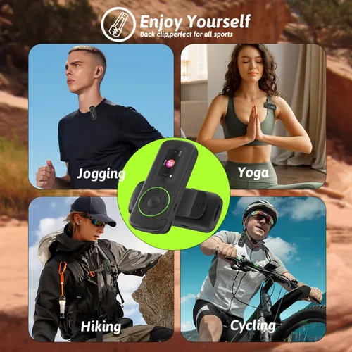 Miniatura 4 de Reproductor MP3 deportivo de 64 GB con clip y Bluetooth - Reproductor de música superligero con clip y auriculares, soporte MicroSD, repetición A-B