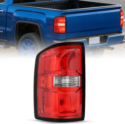 Miniatura 10 de Nilight Conjunto de faros compatible con GMC Sierra 1500 2500HD 3500HD 2014 2015 2016 2017 2018 Carcasa negra base Reflector ámbar Lentes