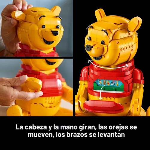 Miniatura 4 de LEGO Disney Winnie The Pooh - Juego de construcción – Decoración para el hogar, la oficina o estante de libros para adultos fanáticos de 18 años