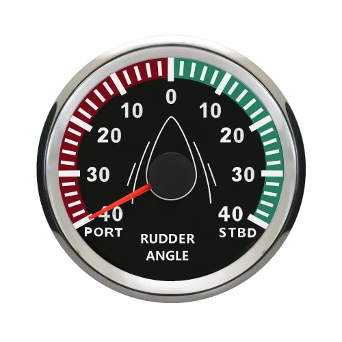 Miniatura 7 de ELING - Indicador de ángulo de timón garantizado de 0 a 190 ohmios con luz de fondo de 85 mm, 12 V/24 V